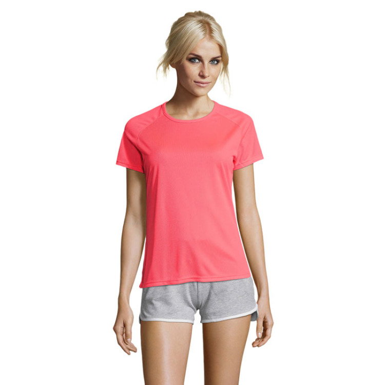 SPORTY WOMEN T-SHIRT &nbsp;140g Corail Fluo L